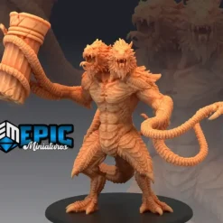 Miniature<Prince Of Demons With Pillar - Miniature Marvels: Airplane Models & Painted Dice