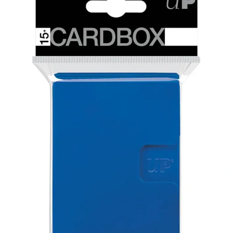 Accessories<PRO 15+ Card Box 3-pack: Blue - Miniature Marvels: Airplane Models & Painted Dice