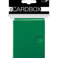 Accessories<PRO 15+ Card Box 3-pack: Green - Miniature Marvels: Airplane Models & Painted Dice
