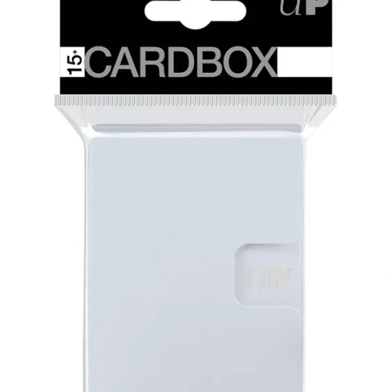 Accessories<PRO 15+ Card Box 3-pack: White - Miniature Marvels: Airplane Models & Painted Dice