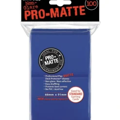 Accessories<Pro-Matte Standard Deck Protectors: Blue (100) - Miniature Marvels: Airplane Models & Painted Dice