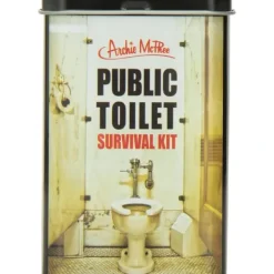 Egpull<Public Toilet Potty Survival Kit - Funny Bathroom Gag in a Tin - Archie McPhee - Miniature Marvels: Airplane Models & Painted Dice