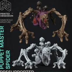 Miniature<Puppet Master Spider - Miniature Marvels: Airplane Models & Painted Dice