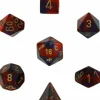 Dice<Purple-Red / Gold: Gemini Polyhedral Dice Set (7's) CHX 26426 - Miniature Marvels: Airplane Models & Painted Dice