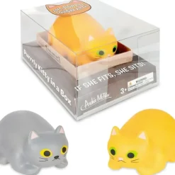 Egpull<Purrrly Kitty Cat in a Box (choose color) Stress Squeeze Squish - Archie McPhee - Miniature Marvels: Airplane Models & Painted Dice