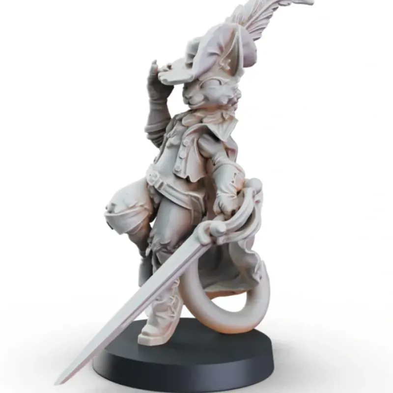 Miniature<Puss In Boots - Miniature Marvels: Airplane Models & Painted Dice
