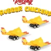 Egpull<Racing Rubber Chickens (set of 3) Funny Pull Back Race Toys - Archie McPhee - Miniature Marvels: Airplane Models & Painted Dice