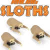 Egpull<Racing Sloths (set of 3) Funny Pull Back Race Animal Toys - Archie McPhee - Miniature Marvels: Airplane Models & Painted Dice