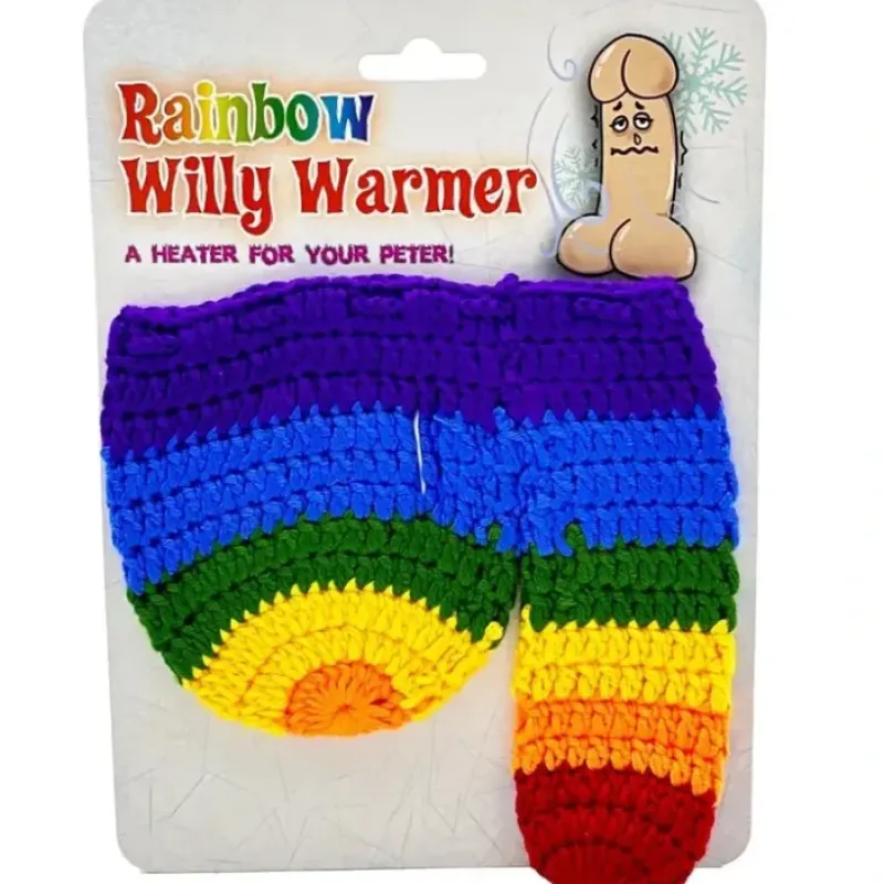 Egpull<RAINBOW PRIDE LGBT WILLY WARMER "Heater for your Peter" Weener WEINER SOCK - Miniature Marvels: Airplane Models & Painted Dice