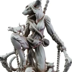 Miniature<Rat Girl Ninja - Miniature Marvels: Airplane Models & Painted Dice