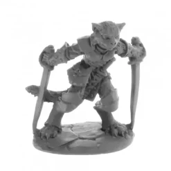 Reaper Miniatures<Reaper Catfolk Rogue, Shadoweyes 30059 - Miniature Marvels: Airplane Models & Painted Dice