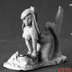 Reaper Miniatures<Reaper Coral, Mermaid (metal) 03554 - Miniature Marvels: Airplane Models & Painted Dice