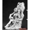 Reaper Miniatures<Reaper Dark Elf Queen/Throne (metal) 02577 - Miniature Marvels: Airplane Models & Painted Dice