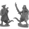 Reaper Miniatures<Reaper Dragonfolk Bard and Thief 44145 - Miniature Marvels: Airplane Models & Painted Dice