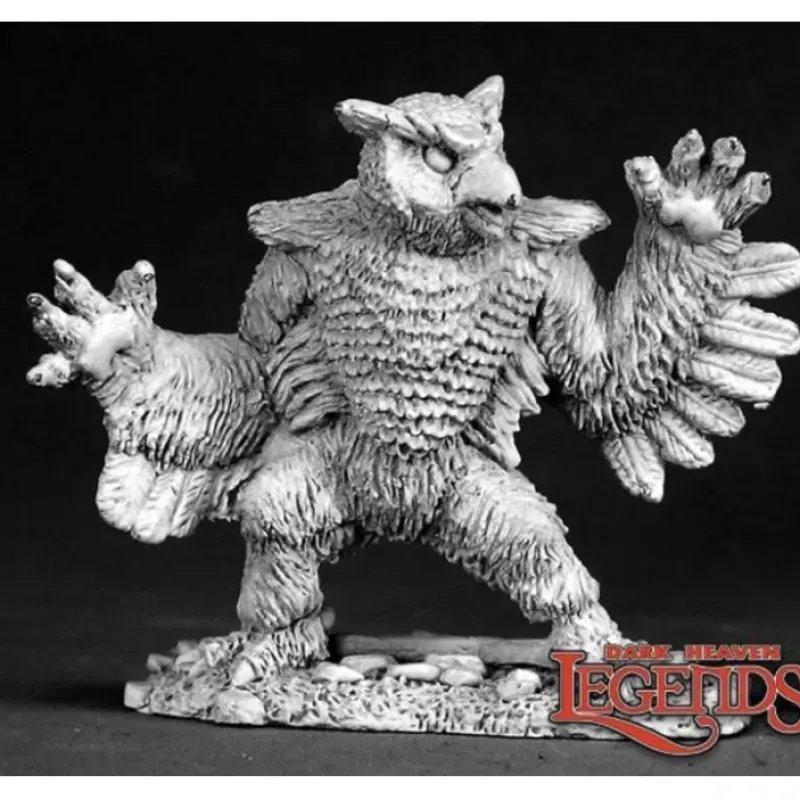 Reaper Miniatures<Reaper Owl Bear (metal) 02526 - Miniature Marvels: Airplane Models & Painted Dice