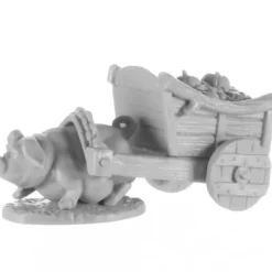 Reaper Miniatures<Reaper Pig & Cart 77657 - Miniature Marvels: Airplane Models & Painted Dice
