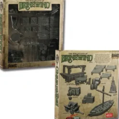Reaper Miniatures<Reaper Pirate City Brinewind: Boxed Set 44153 - Miniature Marvels: Airplane Models & Painted Dice