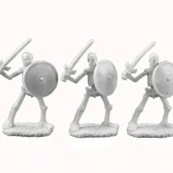 Reaper Miniatures<Reaper Skeletal Swordsmen (3) 77017 - Miniature Marvels: Airplane Models & Painted Dice