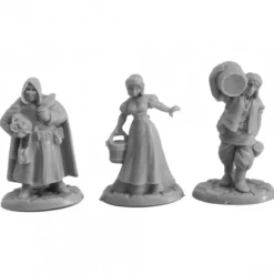Reaper Miniatures<Reaper Townsfolk 3 77737 - Miniature Marvels: Airplane Models & Painted Dice