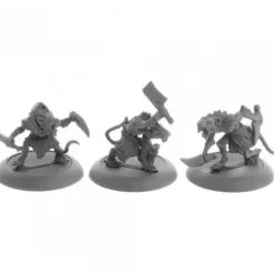 Reaper Miniatures<Reaper Wererats (3) 04074 - Miniature Marvels: Airplane Models & Painted Dice