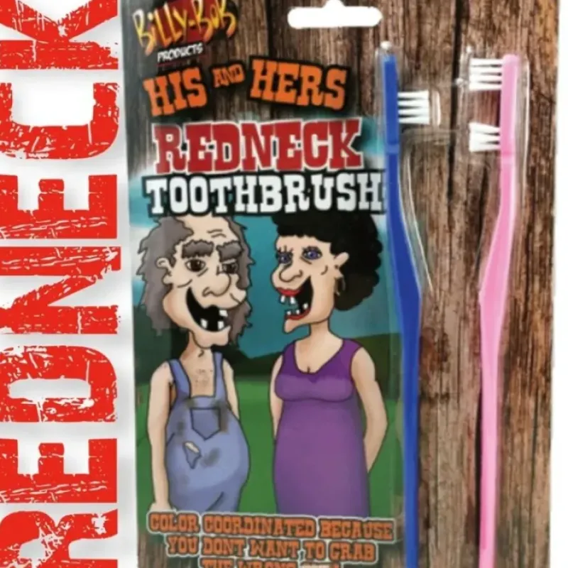 Egpull<Redneck His & Hers Toothbrush Set - Funny Dentist Office GaG Prank Joke - Miniature Marvels: Airplane Models & Painted Dice