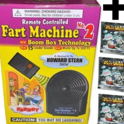 Egpull<Remote Controlled Fart Machine + 3 Prank Fart Stink Bomb Bags - COMBO SET - Miniature Marvels: Airplane Models & Painted Dice