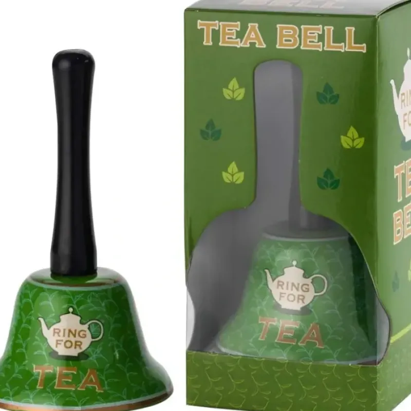 Egpull<RING FOR TEA Metal Hand Bell - Fancy Kitchen Bar Pub Office Desk Room ~NEW! - Miniature Marvels: Airplane Models & Painted Dice