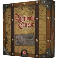 Board Game<Robinson Crusoe: Treasure Chest PLG 0065 - Miniature Marvels: Airplane Models & Painted Dice
