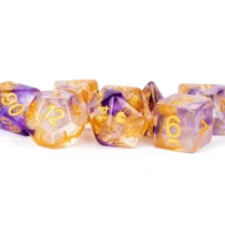 Dice<Royal Sunset 16mm Poly Dice Set MET 711 - Miniature Marvels: Airplane Models & Painted Dice