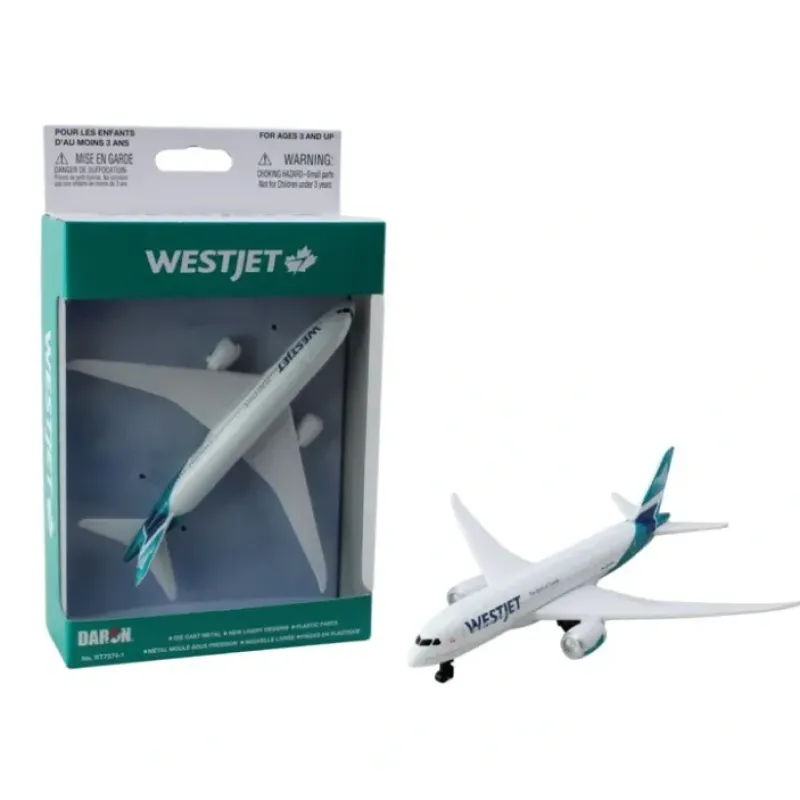 Airplane Model<RT7374-1 WESTJET SINGLE PLANE NEW LIVERY - Miniature Marvels: Airplane Models & Painted Dice