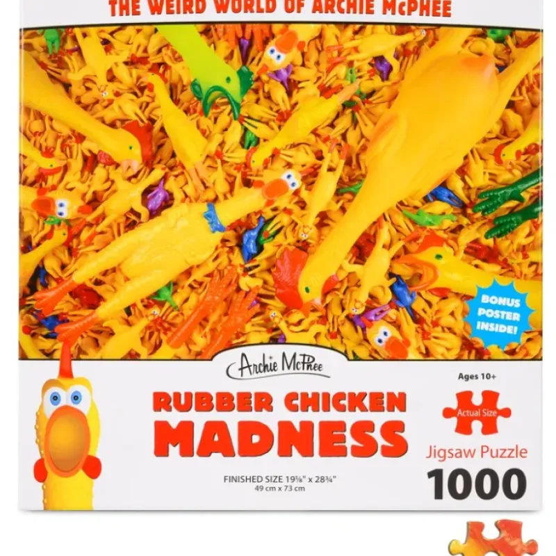 Egpull<Rubber Chicken Madness Puzzle ~ Weird World of Archie McPhee - Miniature Marvels: Airplane Models & Painted Dice