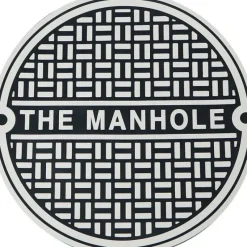 Egpull<Rubber Man Cave Hole Sewer Bathroom Lid Cover Toilet Bowl Sign - GaG Joke - Miniature Marvels: Airplane Models & Painted Dice