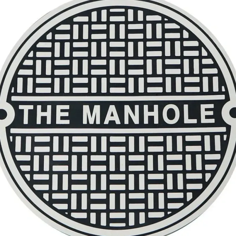 Egpull<Rubber Man Cave Hole Sewer Bathroom Lid Cover Toilet Bowl Sign - GaG Joke - Miniature Marvels: Airplane Models & Painted Dice