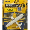 Airplane Model<Runway24 Cessna 172 Blue/White No Runway - Miniature Marvels: Airplane Models & Painted Dice