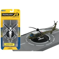Airplane Model<Runway24 VH-60 White Hawk Presidential-Marine One Helicopter - Miniature Marvels: Airplane Models & Painted Dice