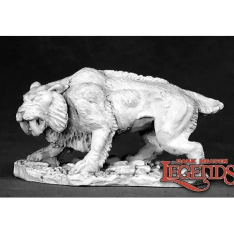 Miniature<Sabertooth Tiger: Dark Heaven Legends RPR 02480 - Miniature Marvels: Airplane Models & Painted Dice
