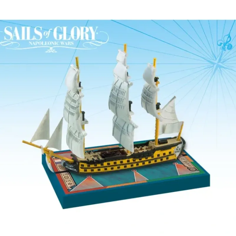 Board Game<Sails of Glory: Commerce De Bordeaux 1784 French S.O.L Ship Pack AGS SGN102B - Miniature Marvels: Airplane Models & Painted Dice