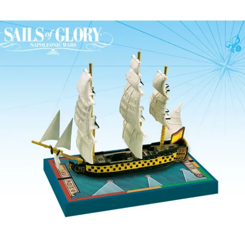 Board Game<Sails of Glory: Real Carlos 1787 / Conde de Regla 1786 AGS SGN111B - Miniature Marvels: Airplane Models & Painted Dice