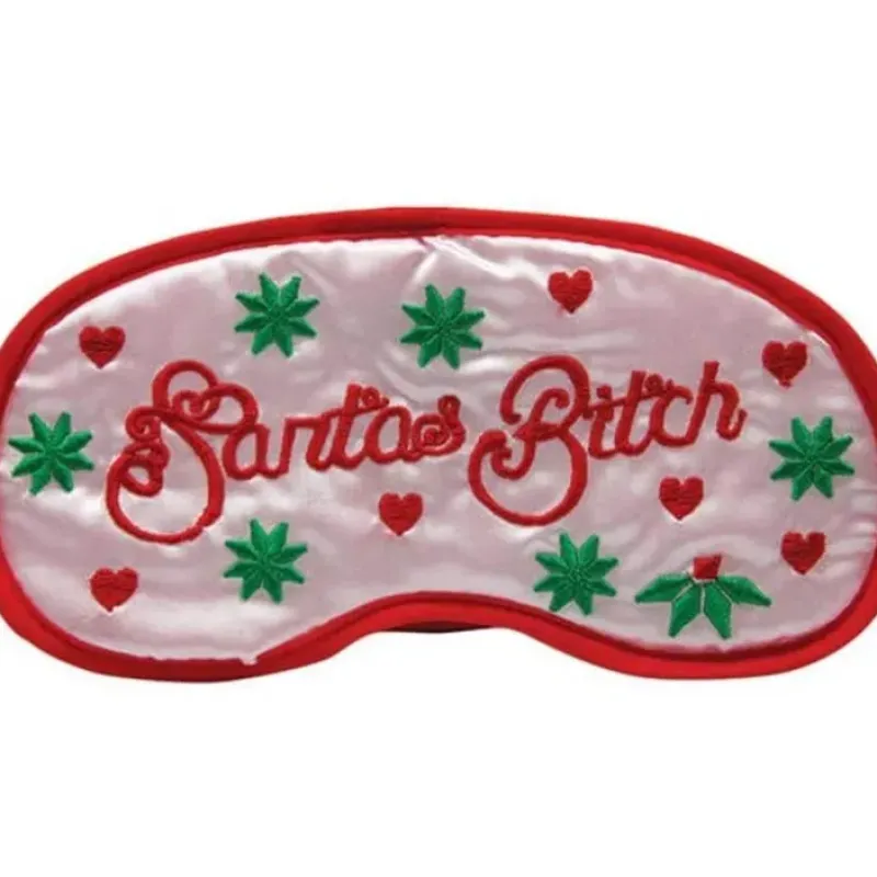 Egpull<Santa's Bitch Sleeping Mask - Naughty Sexy Sleep Eye Blindfold Soft EyeMask - Miniature Marvels: Airplane Models & Painted Dice