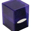 Accessories<Satin Cube - Glitter Purple - Miniature Marvels: Airplane Models & Painted Dice