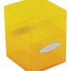 Accessories<Satin Cube - Glitter Yellow - Miniature Marvels: Airplane Models & Painted Dice