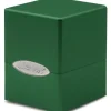 Accessories<Satin Cube: Forest Green - Miniature Marvels: Airplane Models & Painted Dice