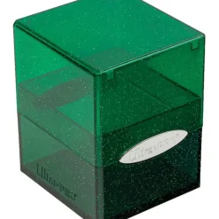 Accessories<Satin Cube: Glitter Green - Miniature Marvels: Airplane Models & Painted Dice