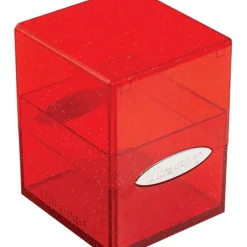 Accessories<Satin Cube: Glitter Red - Miniature Marvels: Airplane Models & Painted Dice