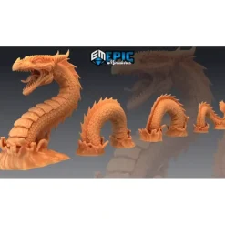 Miniature<Sea Serpent - Miniature Marvels: Airplane Models & Painted Dice