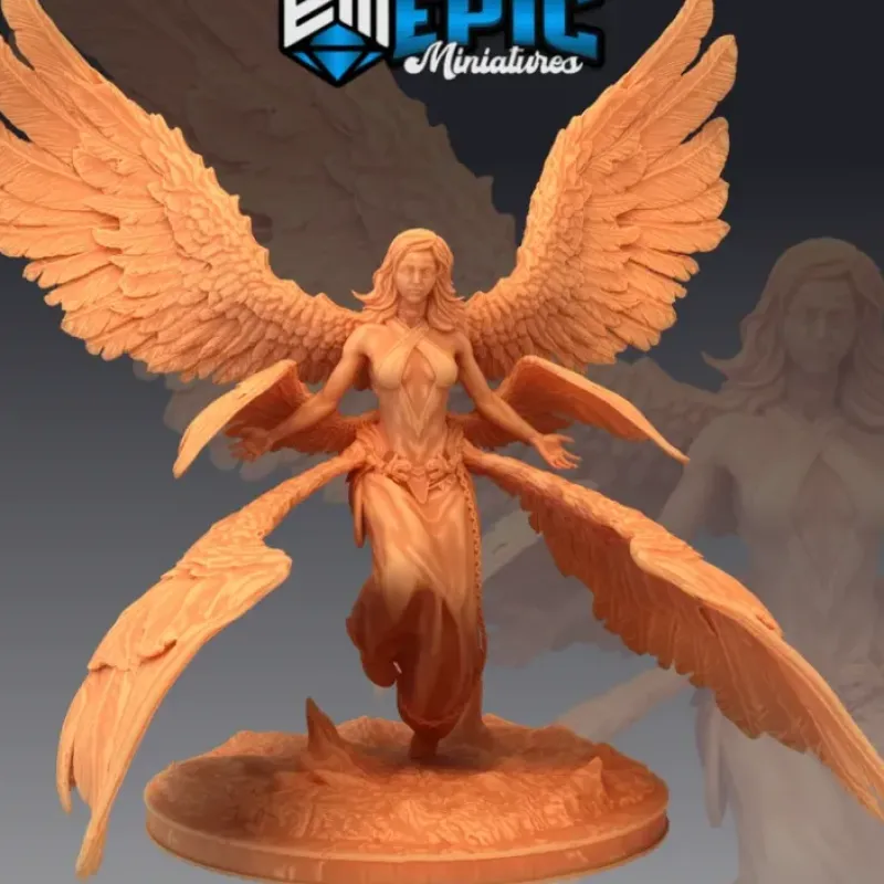 Miniature<Seraphim Angel - Miniature Marvels: Airplane Models & Painted Dice