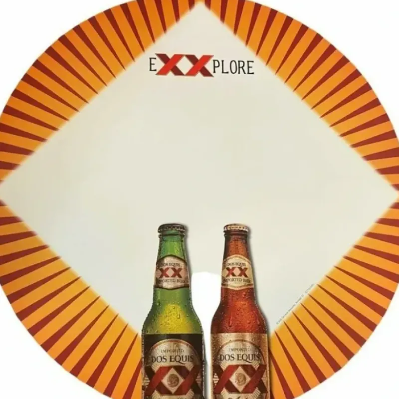 Egpull<SET OF 2 Dos Equis Beer Bottle Posters Bar Pub Mancave Signs - New - Miniature Marvels: Airplane Models & Painted Dice