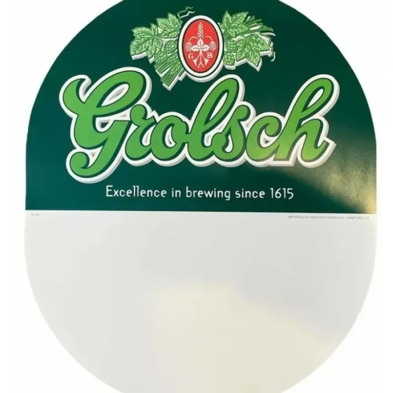 Egpull<SET OF 3 GROLSCH Beer Bottle Posters Pub Bar Print Signs - Mancave Room - Miniature Marvels: Airplane Models & Painted Dice