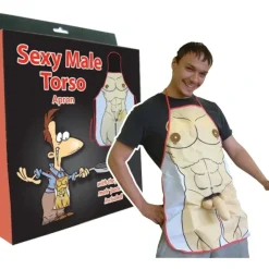 Egpull<SEXY MALE TORSO KITCHEN APRON - Male Package included! ~ Adult Willy Gag Gift - Miniature Marvels: Airplane Models & Painted Dice