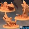 Miniature<Sharks - Miniature Marvels: Airplane Models & Painted Dice